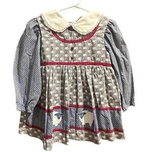 Vintage 2 Piece Baby Togs Dress & Blouse, VGUC, Sz 4T (4A)